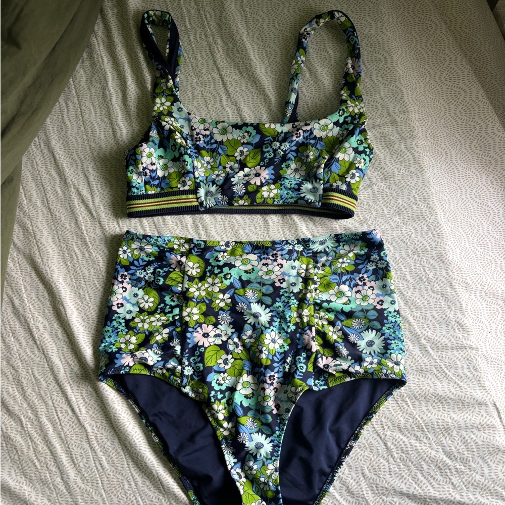 Aerie Floral High-Waisted Bikini Set